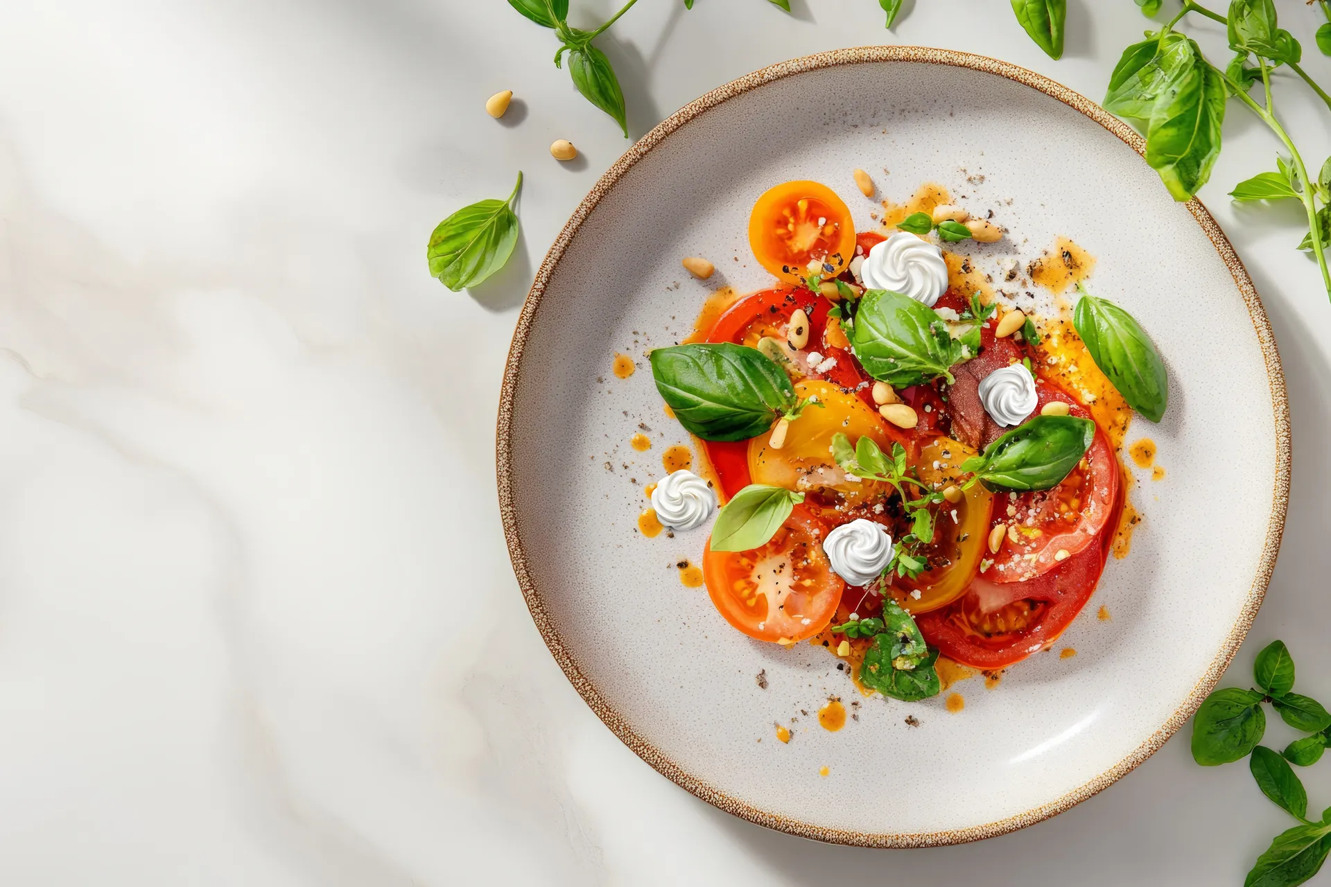 CARPACCIO ΝΤΟΜΑΤΑΣ ΜΕ ΜΟΥΣ ΑΠΟ LA VACHE QUI RIT